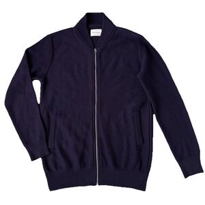 Far Afield Essa Cardigan Men's Medium Purple Wool Blend Classic Heritage Preppy